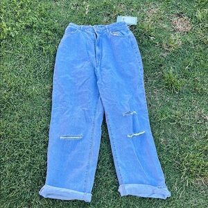 H&M Blue Boyfriend Jeans Relaxed Fit Vintage